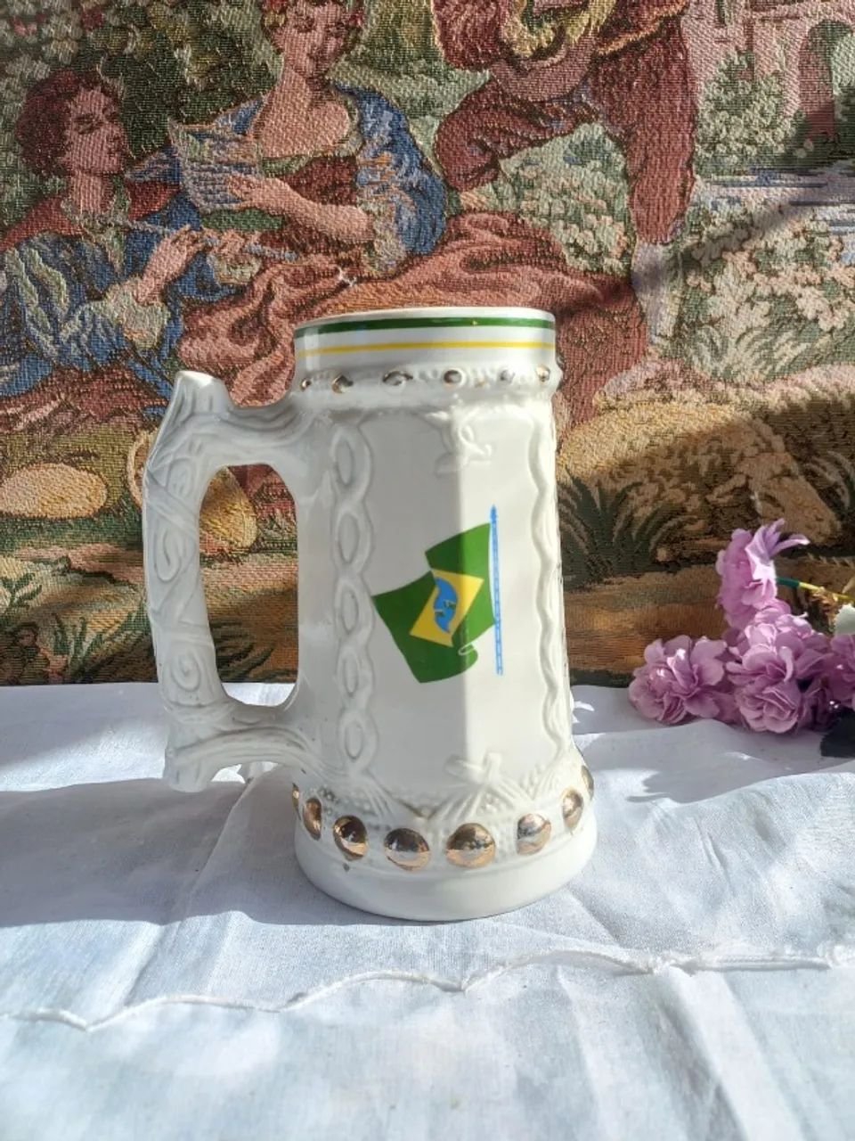 Caneca antiga colecionável Exército  - Foto 3