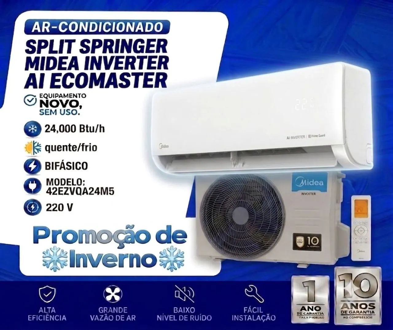 Springer Midea 24000 Btu's Ecomaster  - Foto 2