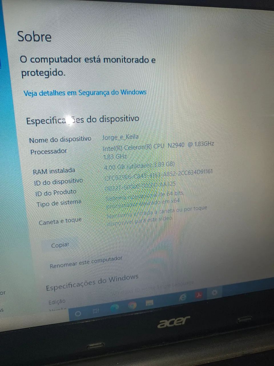 Notebook Acer  - Foto 3