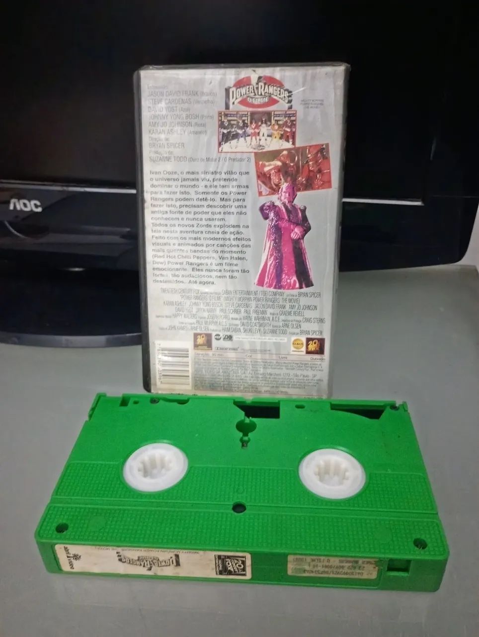 Fita VHS Power Rangers usada - Foto 2