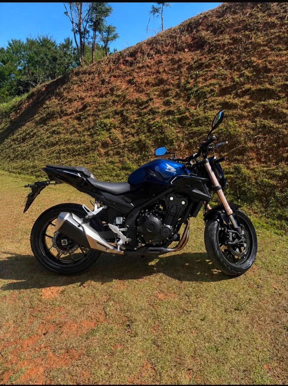Cb500f 2024 azul - Foto 5