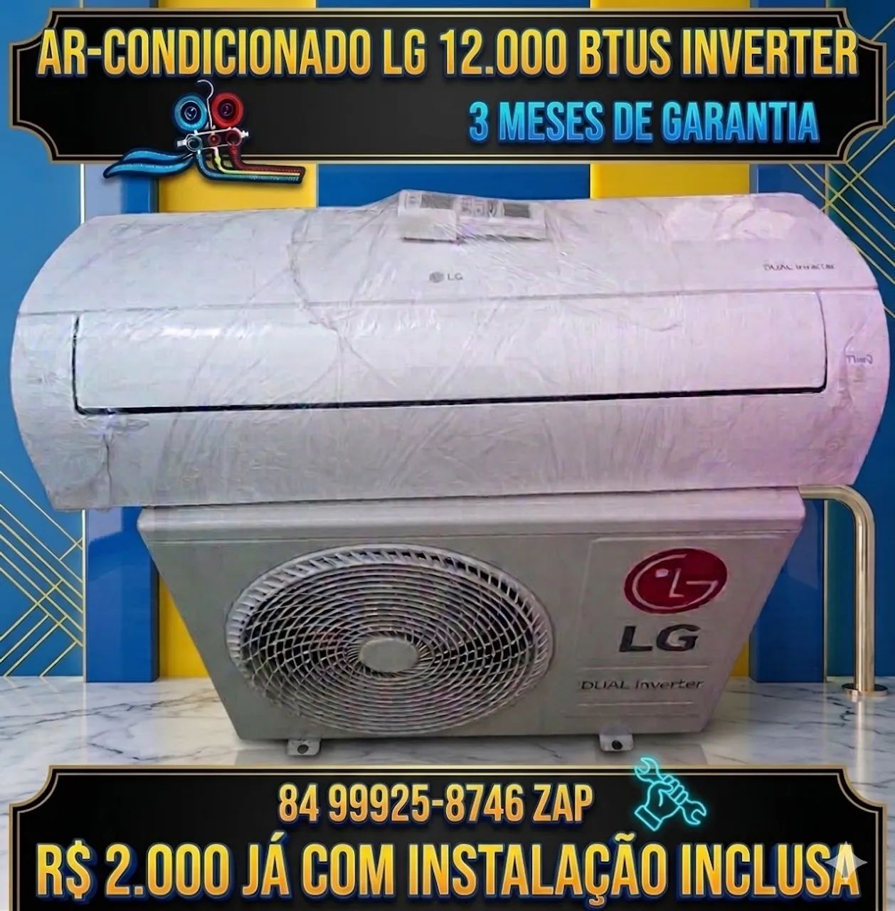 Vendo ar condicionado split 12.000 Btus 