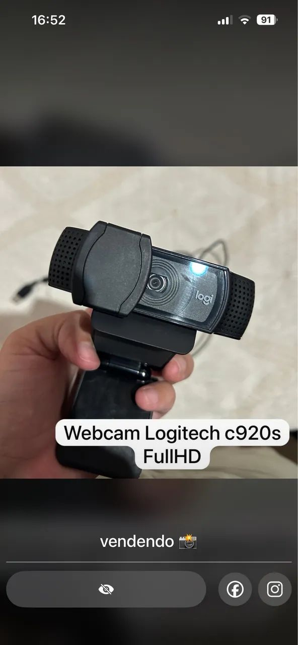 Webcam c920s Logitech fullhd 