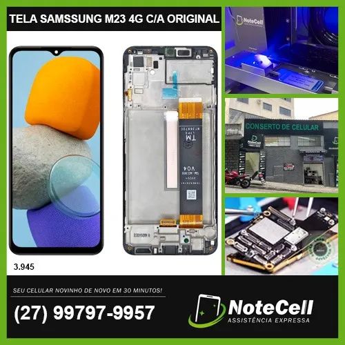 Tela / Display para Samsung M23 4g Original C/A - Instalação em 30 Minutos!