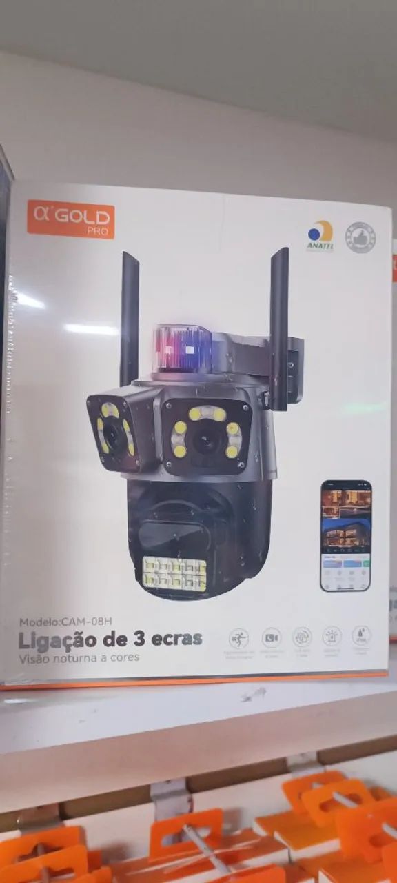 Câmera IP 3 Lentes