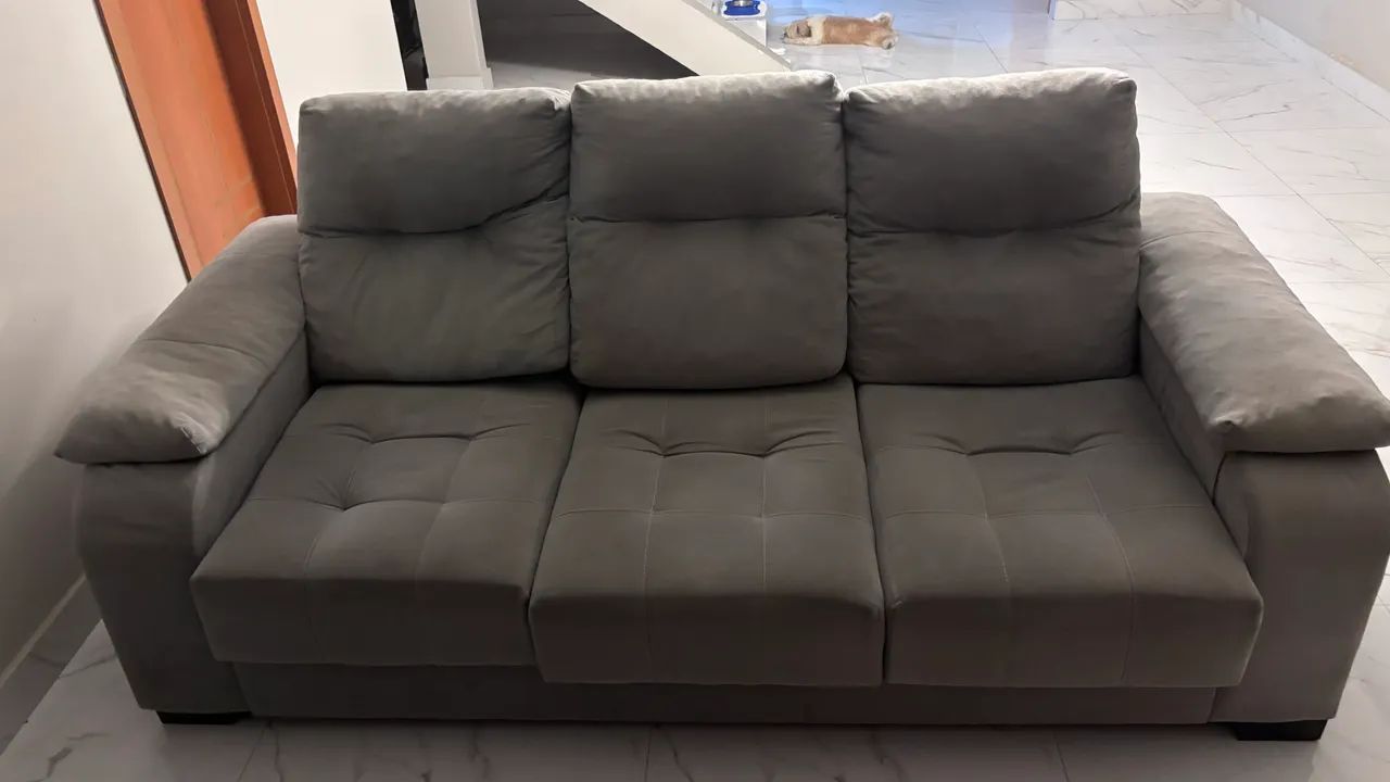 Sofá 3 lugares retrátil e reclinável  - Foto 3