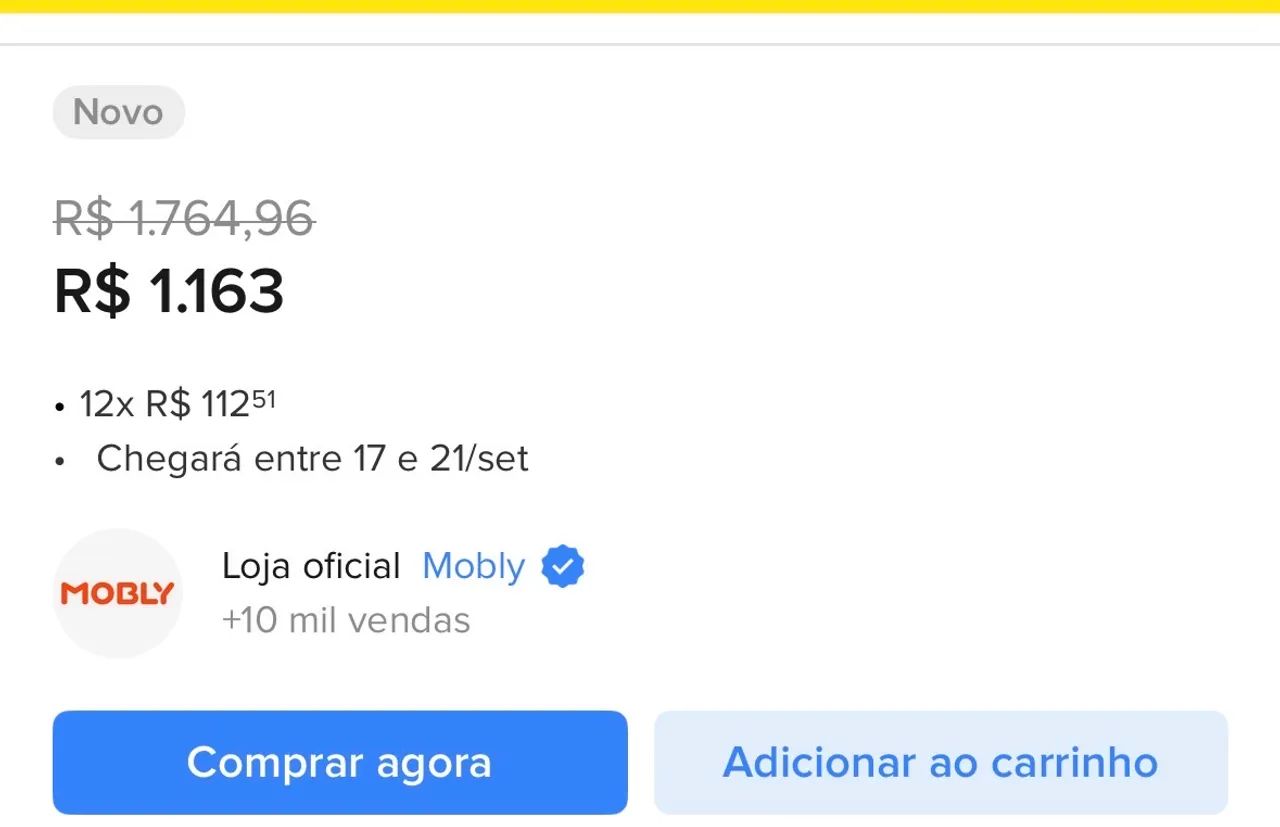 Sofá living Mobly Beny - 180 cm / 3 lugares  - Foto 5