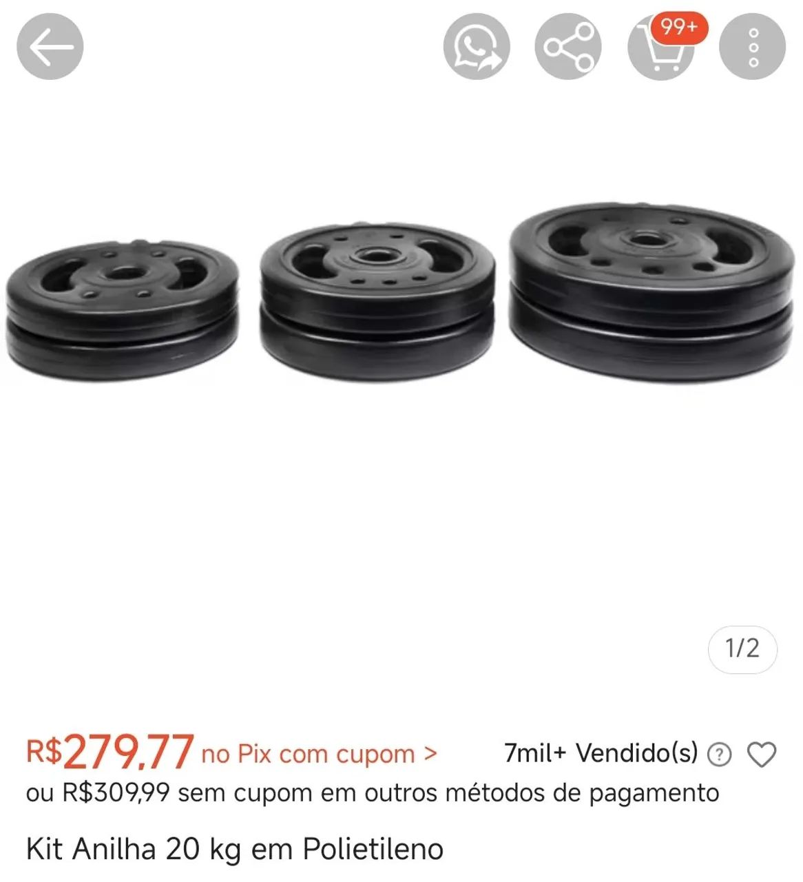 Anilhas para treino 