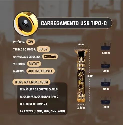 Máquina dragão barbeador PAGUEI SO NA ENTREGA ? - Foto 5