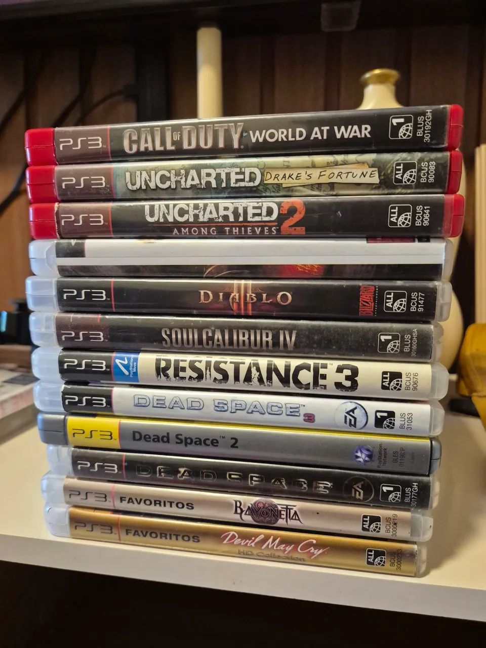 Lote com 12 Jogos originais usados de PS3 - envio olx pay - Jogos