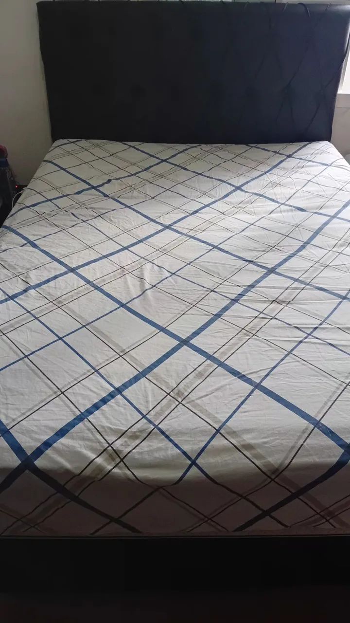 Cama box bau casal com cabeceira - Foto 3
