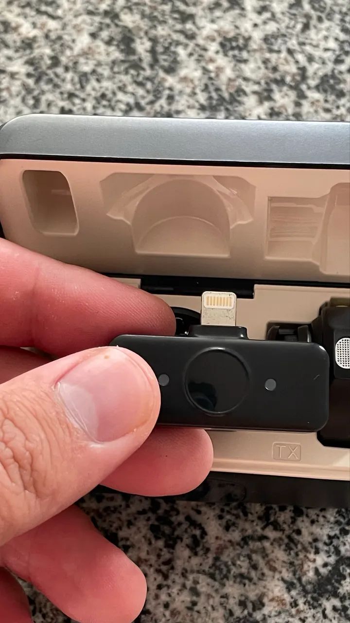 Microfone Lapela WX iPhone 8 ao 14 - Foto 2