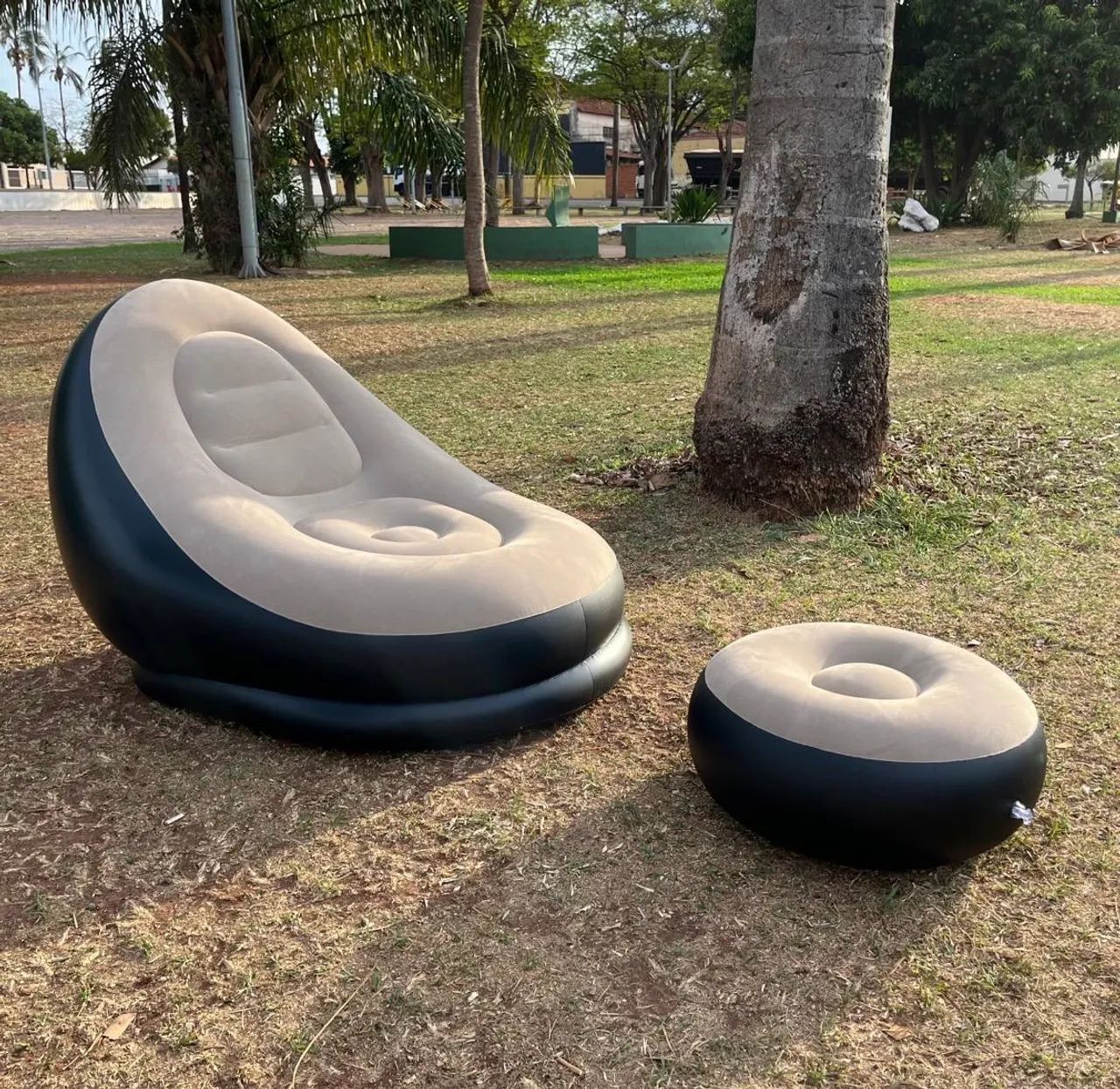 Puff GIGANTE mega confortável inflável a pronta entrega