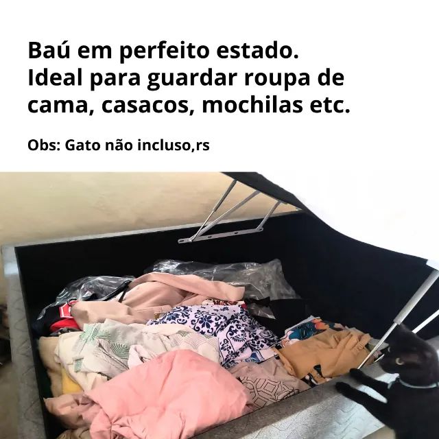 Base-cama com baú CASAL - Foto 2