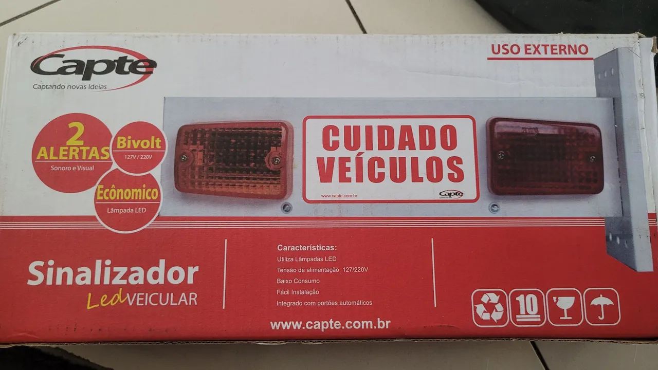 Sinalizador veículos para garagem