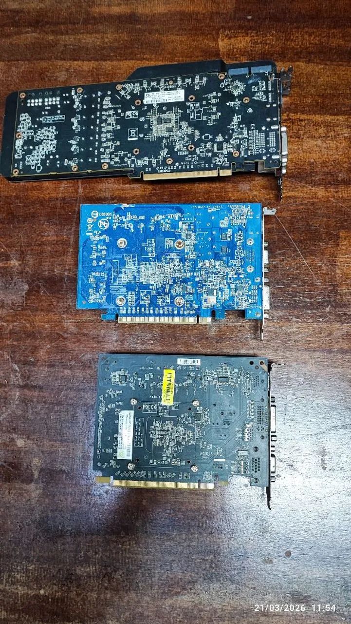 3 placas de video pra reparo - Foto 2