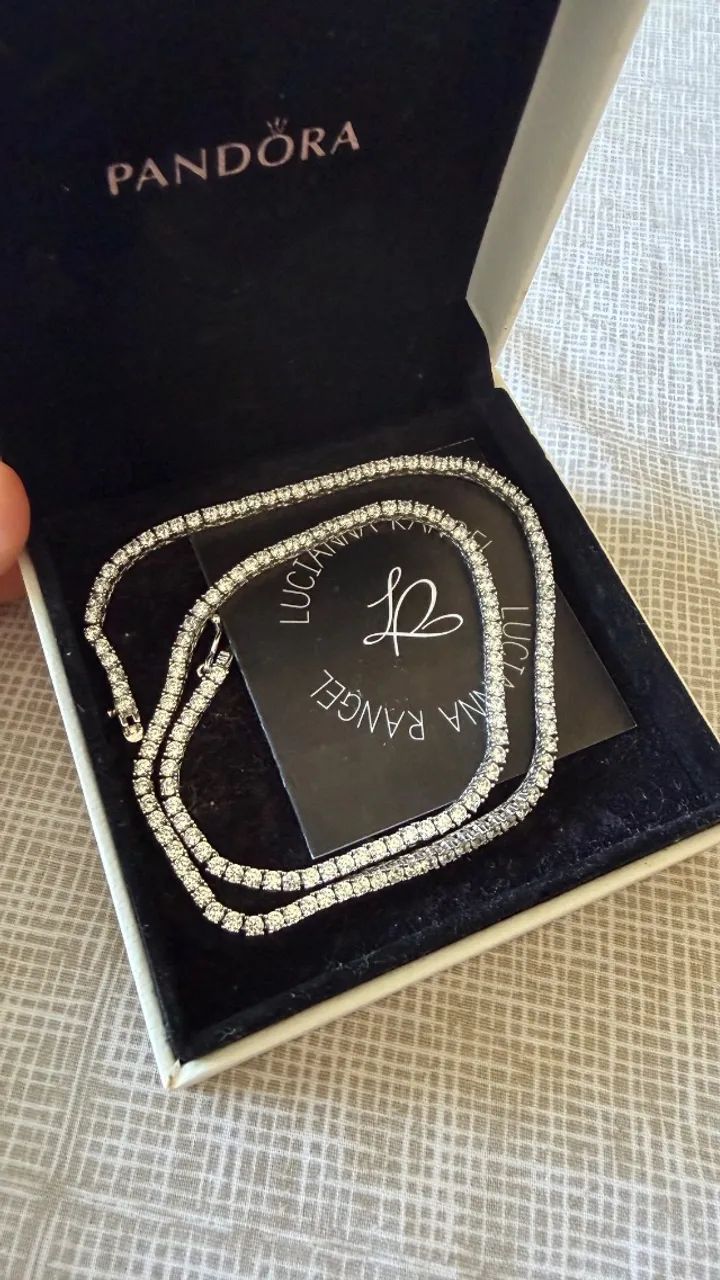 Colar rivieira de prata 925 