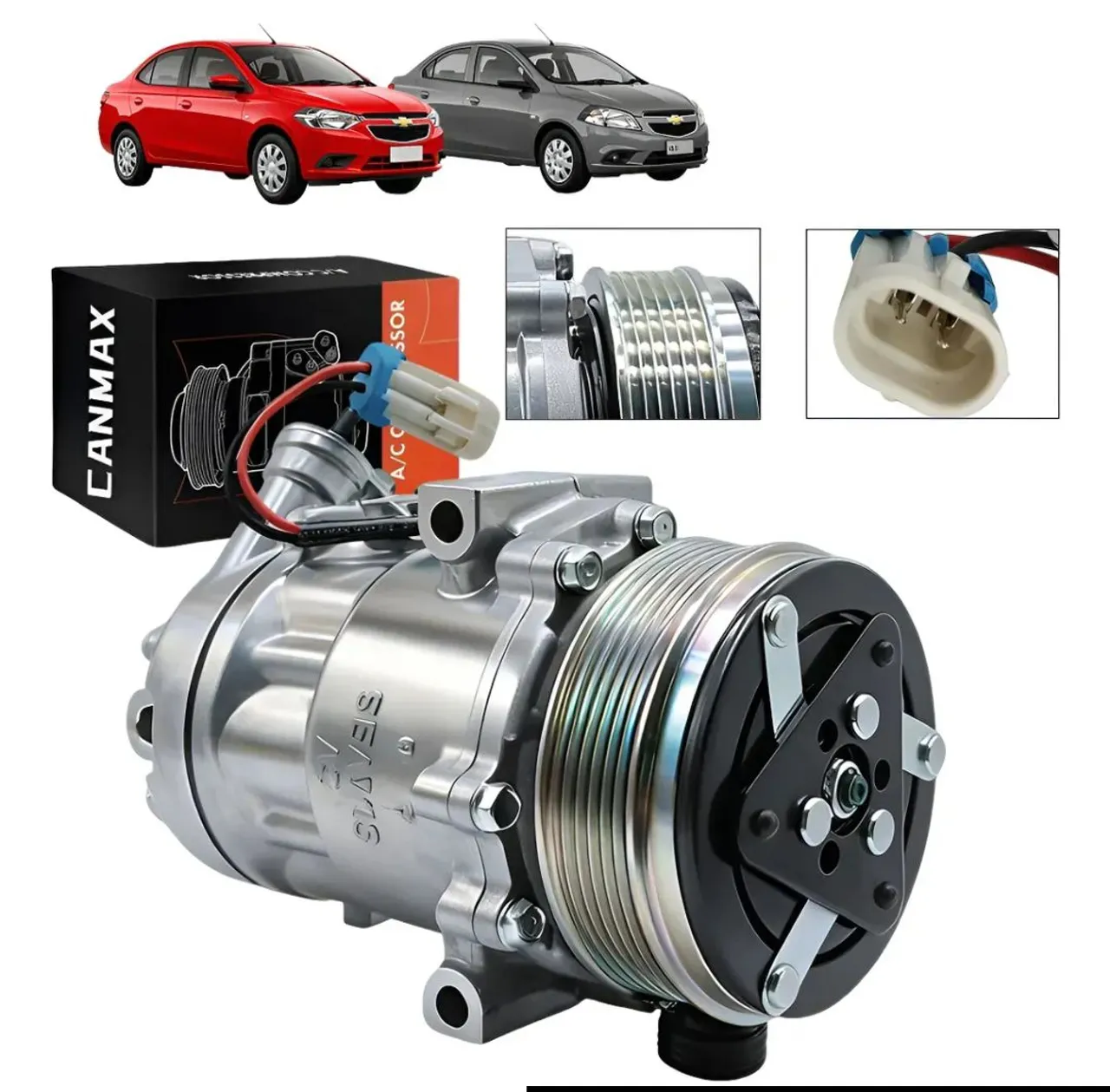 Compressor do ar condicionado do Nissan march Versa manual - Ar