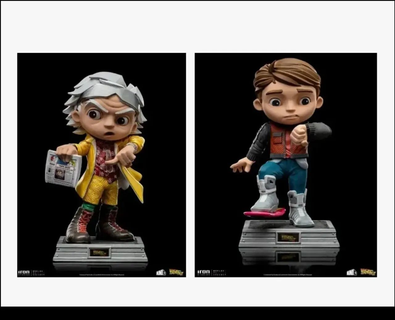 Pack De Volta para o Futuro 2 - Marty Mcfly e Doc Brown - Minico Iron Studios - Foto 2