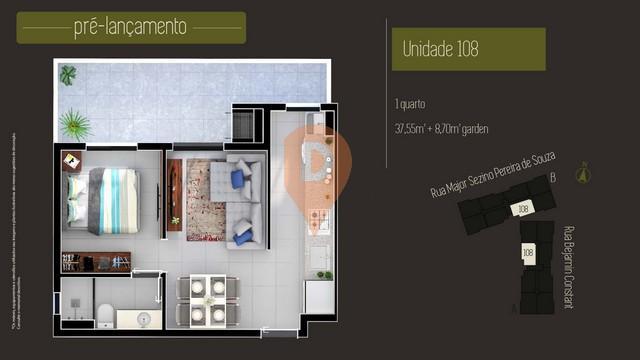 Apartamento novo 01 dormitório garden - Foto 19