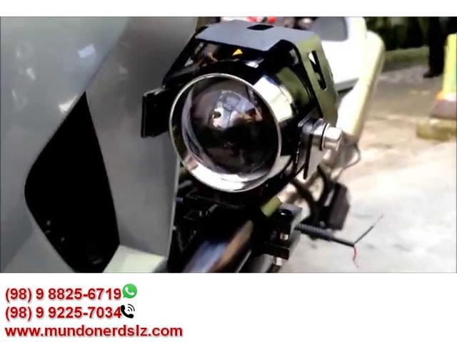 Farol de Led Milha Luz Auxiliar Neblina 1200 2p para Moto em São Luís MA - Foto 5