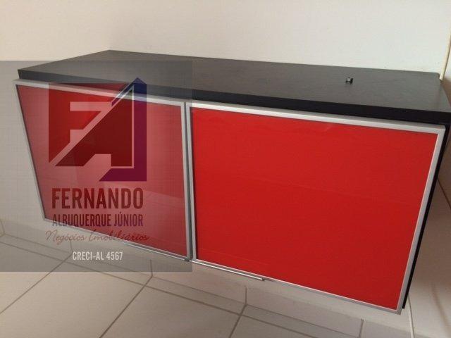 Quarto e sala, mobiliado, Nascente, Varanda, Ponta Verde, excelente localização - Foto 13