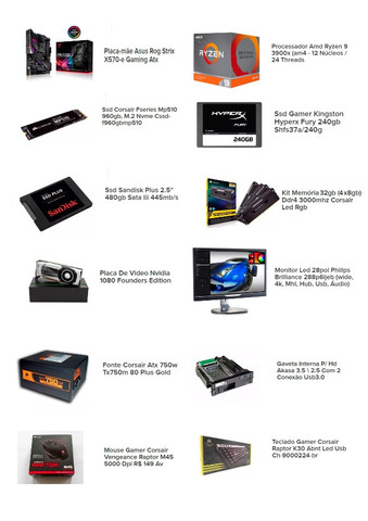 Pc gamer/edição ryzen 9 3900x