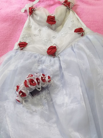 vestido de daminha olx