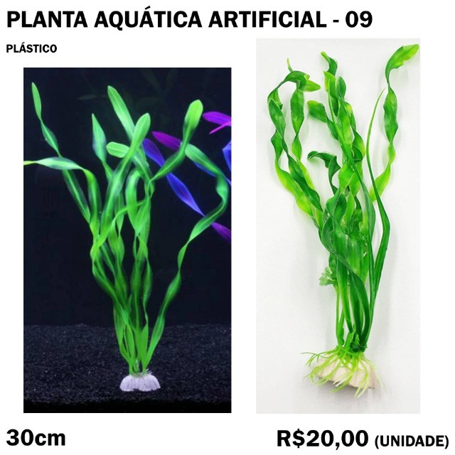 Planta Aquática Artificial Verde