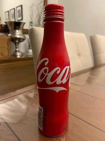 Garrafa alumínio Coca Cola Importada Atlanta Eua vazia 