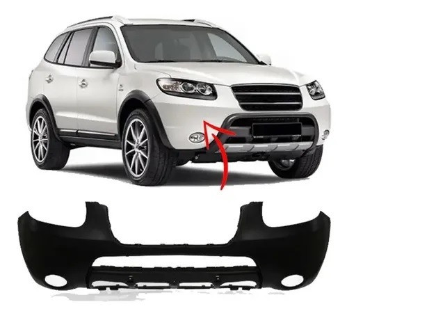 Capa Parachoque Dianteiro Hyundai Santa Fe 2007 a 2010