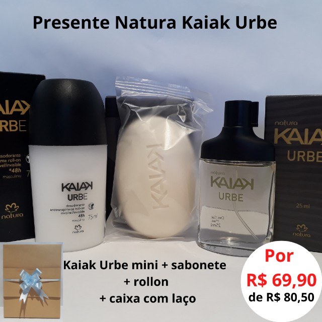 Kit Presente Masculino Perfume Kaiak Natura