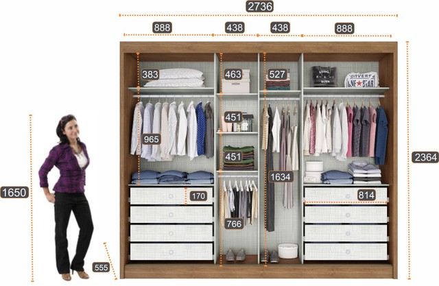 Quarto roupeiro 100% MDF com espaço ele e ela  - Foto 3