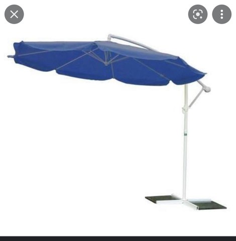 Ombrelone Rotatório Leds Recarregáveis Energia Solar Bege com Base Lumia -  Mor