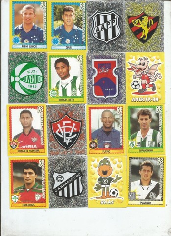figurinhas campeonato brasileiro 1998 - 30.00