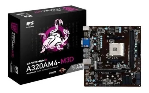 Placa Mãe ECS A320M socket AM4 DDR4 Nova c/Garantia (Loja Gorilla Tech) Entregamos!
