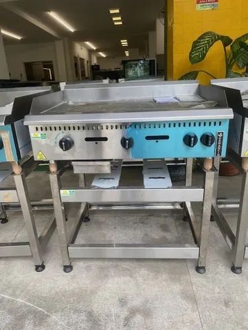 Chapa linha prime toda em inox - marca venâncio - hamburgueria / lanchonete - Foto 3