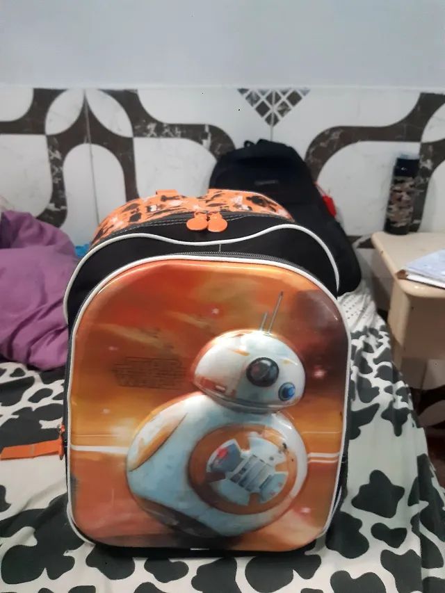 Linda mochila infantil star Wars 3D de alças  - Foto 5
