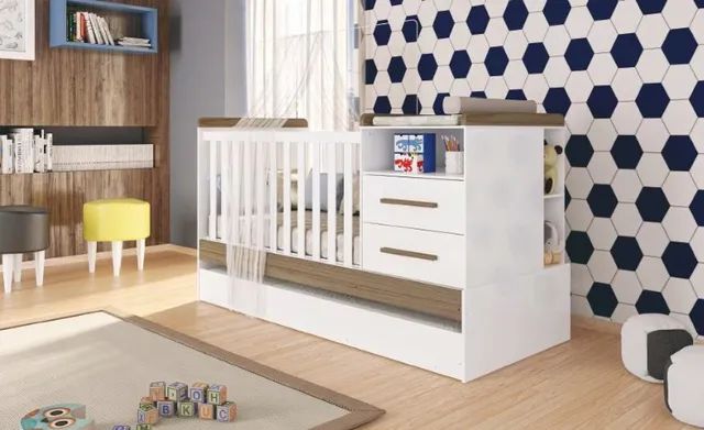 Berço 100% MDF Multifuncional Americana 6 em 1. São Produtos Novos Direto da Fábrica! - Foto 4