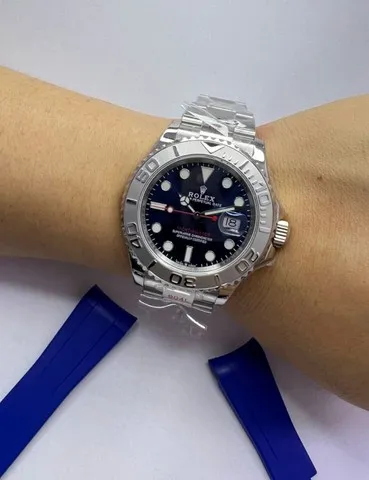 Relógio Rolex Yacht Master Azul Clone Eta Novo