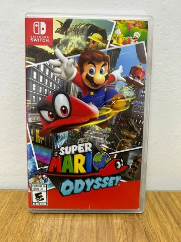 Jogo Nintendo Switch Super Mario Odyssey Switch Midia Fisica