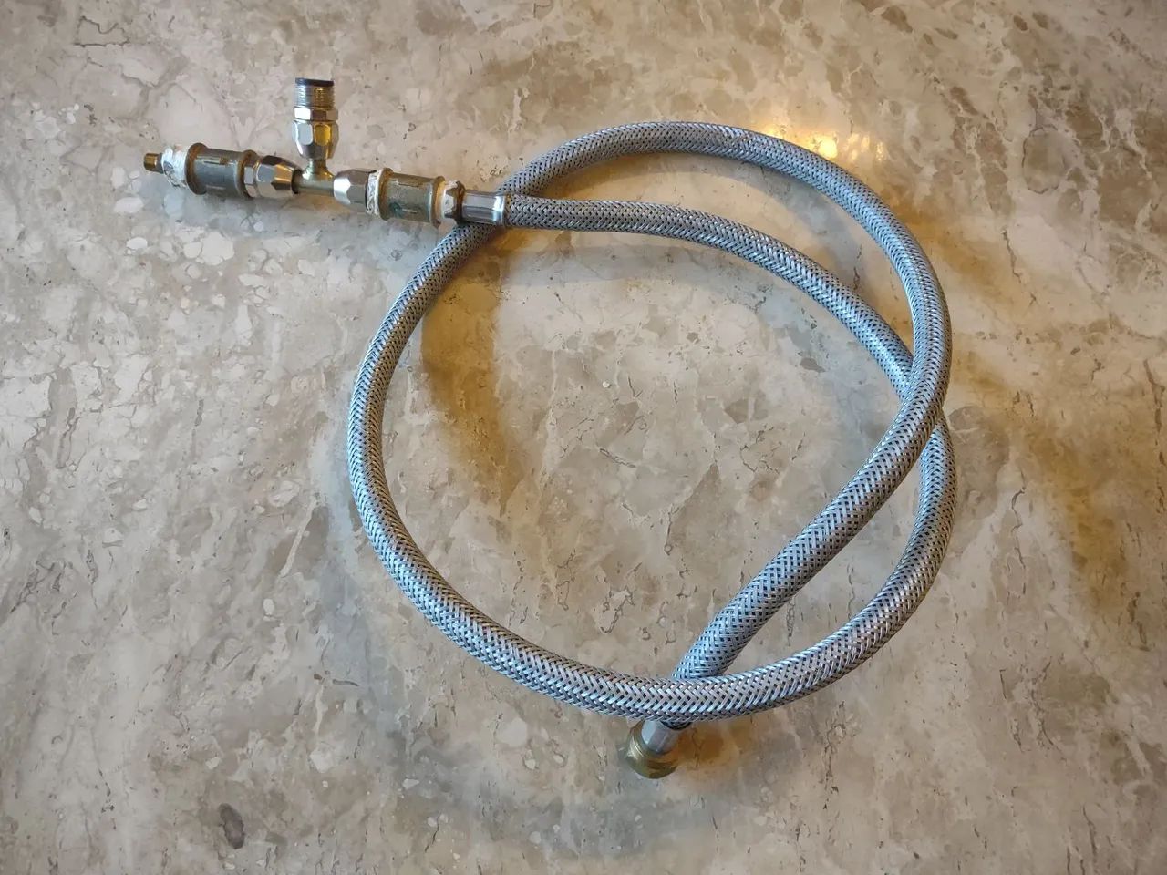 Conector T Gás GLP + Mangueira  - Foto 2