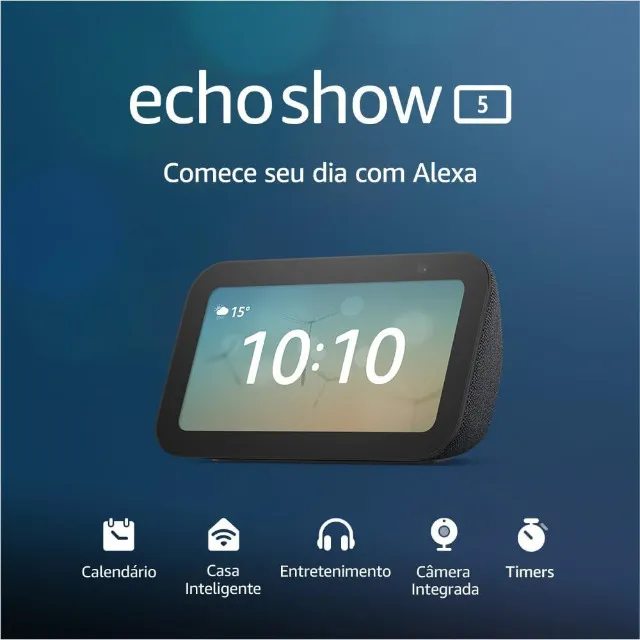Echo Show 5 (3ª geração) Alexa Amazon