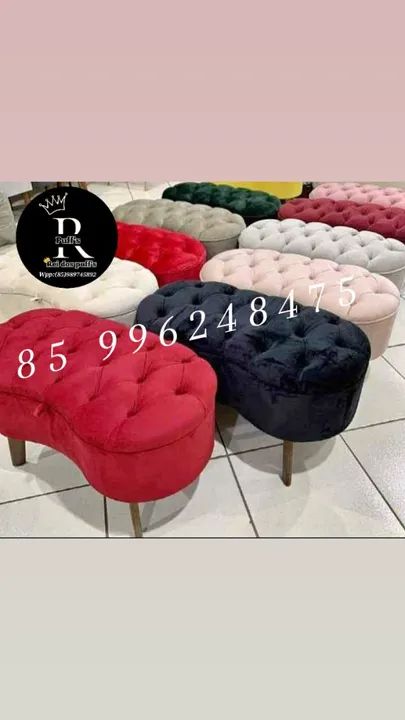 Lindíssimos PUFFS 2 lugares - Foto 2