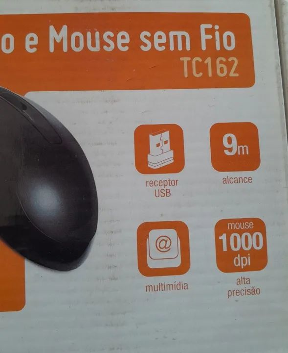TECLADO E MOUSE SEM FIO MUTILASER TC162 - Foto 4