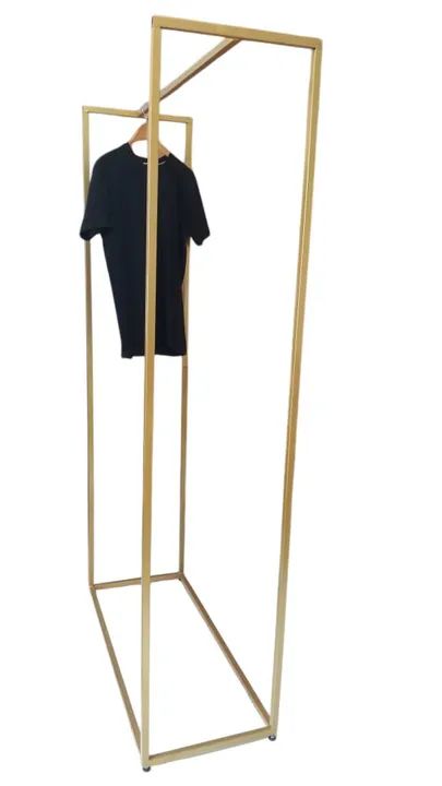 Cabideiro / Expositor de Metal Dourado Moderno - Foto 2