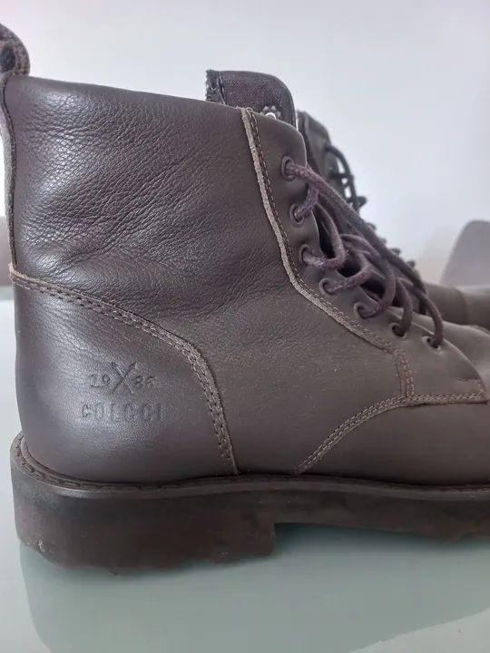 BOTA MARROM COURO COLCCI 