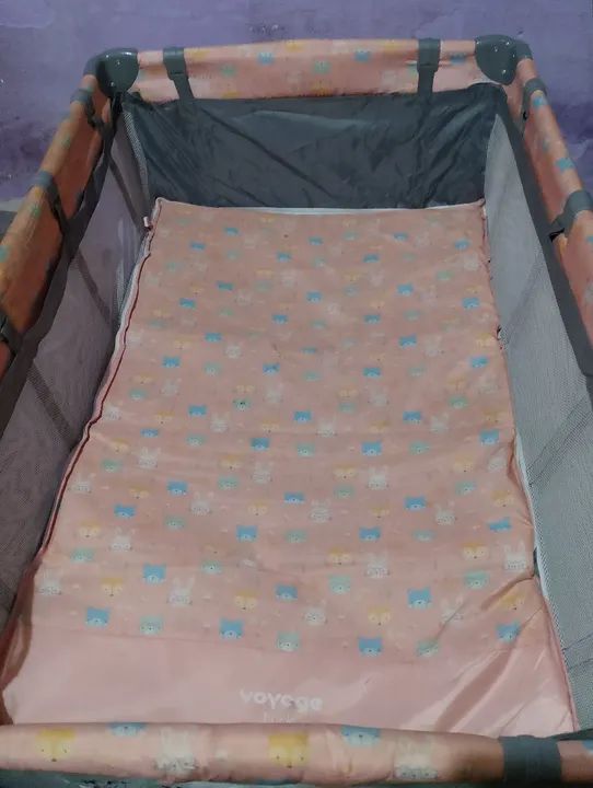 Berço Infantil Dobrável com Mosquiteiro - Foto 3