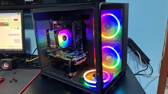 Cpu gamer intel i5 16gb rx 580 8g 256 bits