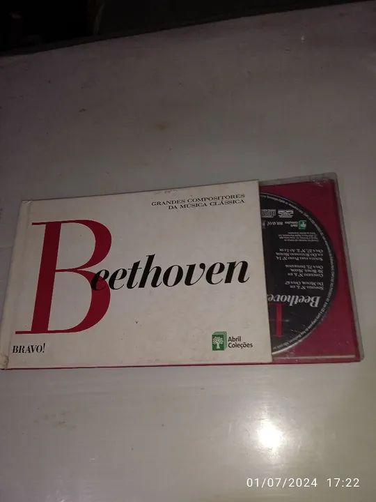 CD+livro Beethoven. Abril coleções  - Foto 2